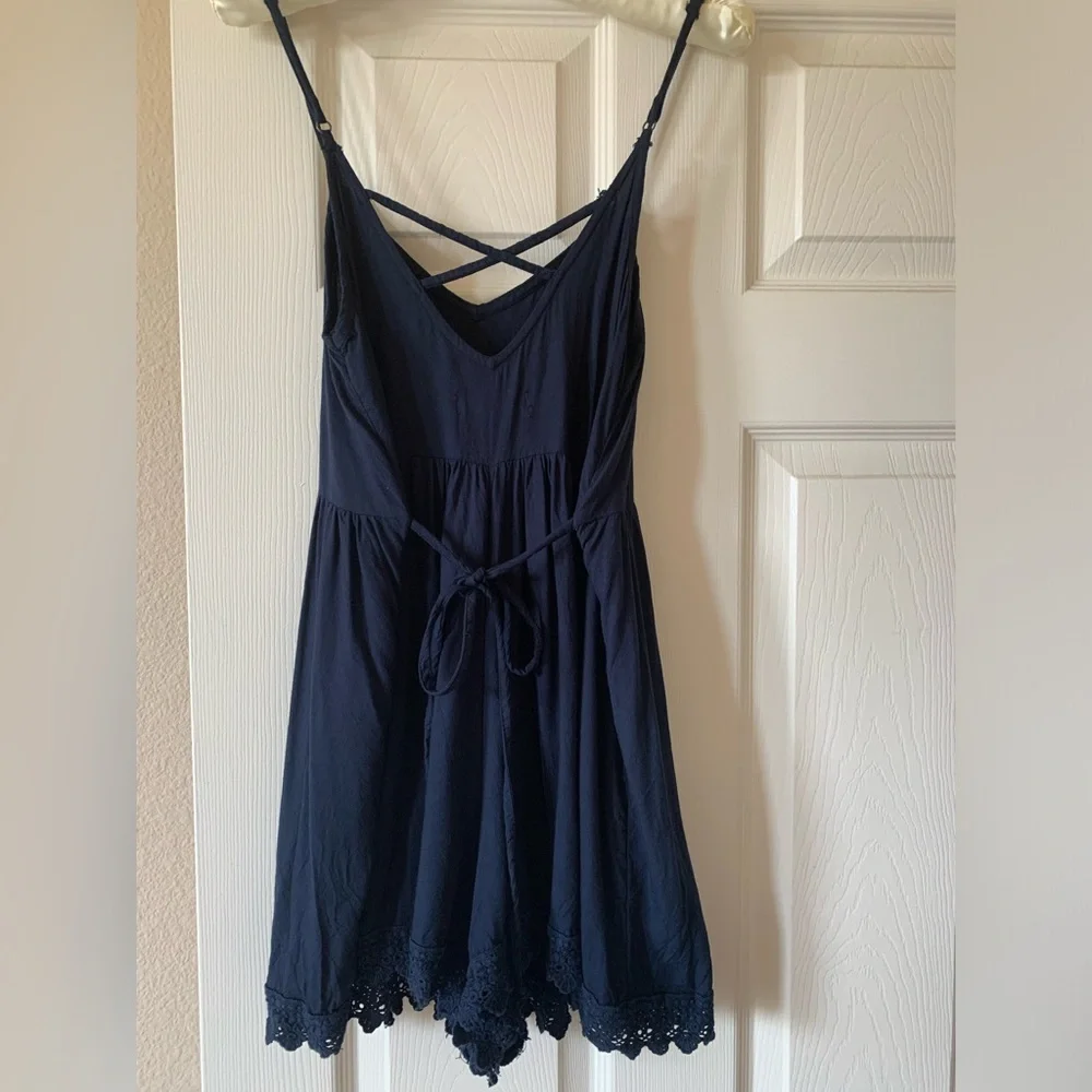 Hollister navy lace romper - Picture 2 of 5
